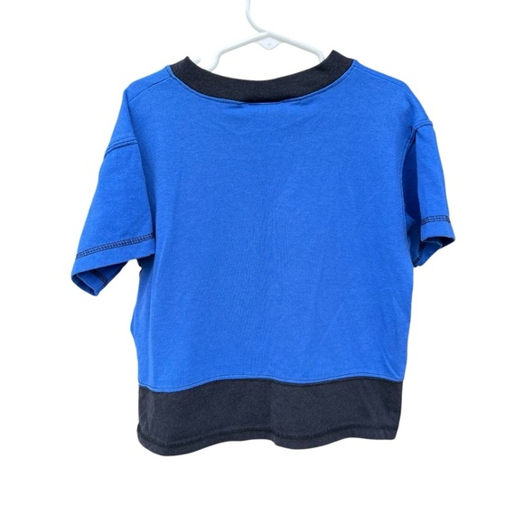 VTG Tonka Truck Garage Service V-Neck Shirt Size 4 Blue Black Colorblock Canada - Picture 2 of 11